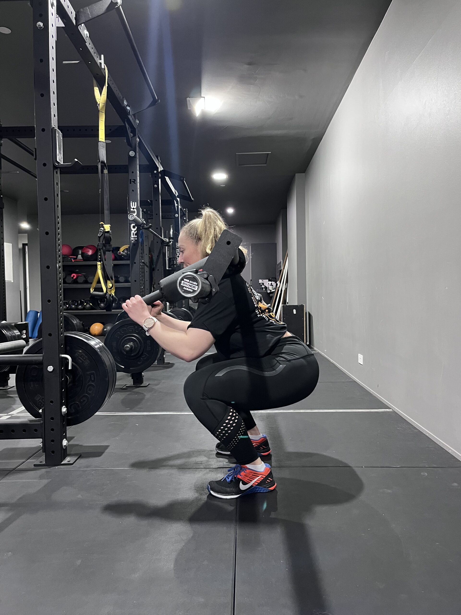 Positioning for the Safety Bar Squat
